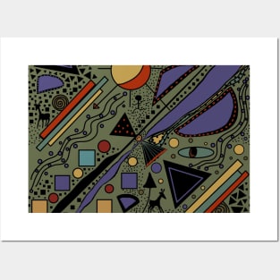 African Memphis Geometric life Posters and Art